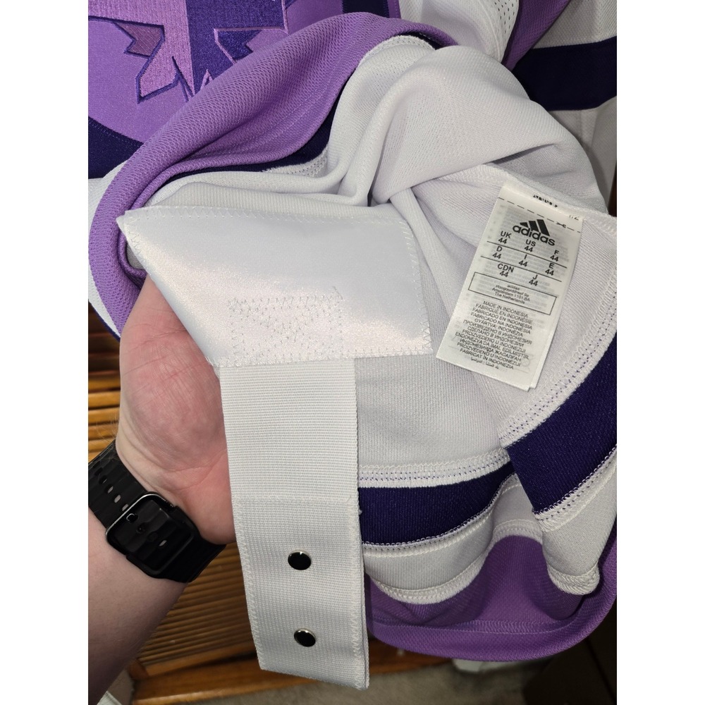 Winnipeg Jets Adidas Authentic Hockey Fights Cancer Jersey White Mens 44 - Picture 7 of 7